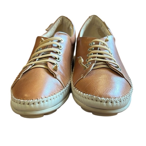 Pikolinos Riola Leather Lace Up Sneaker Shoe Brandy Tan Spain EU 41/US 10-10.5 - Picture 4 of 16